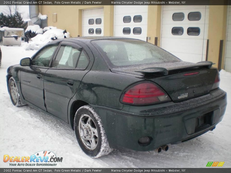 2002 Pontiac Grand Am GT Sedan Polo Green Metallic / Dark Pewter Photo #6