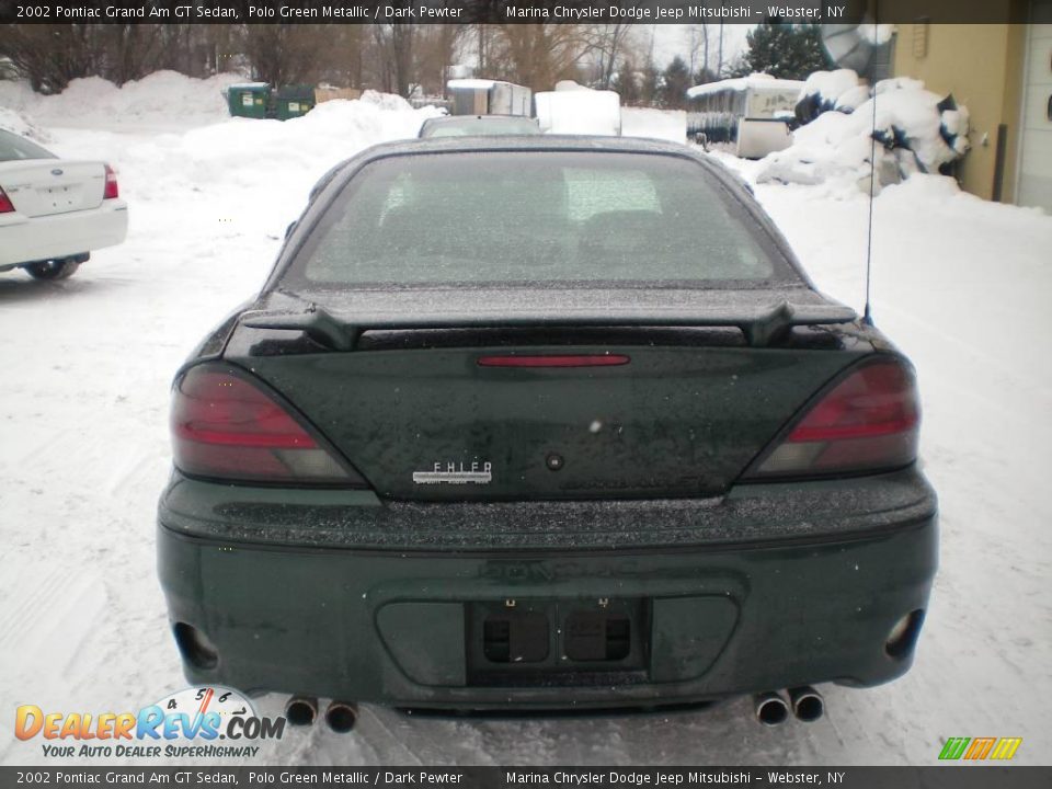 2002 Pontiac Grand Am GT Sedan Polo Green Metallic / Dark Pewter Photo #7
