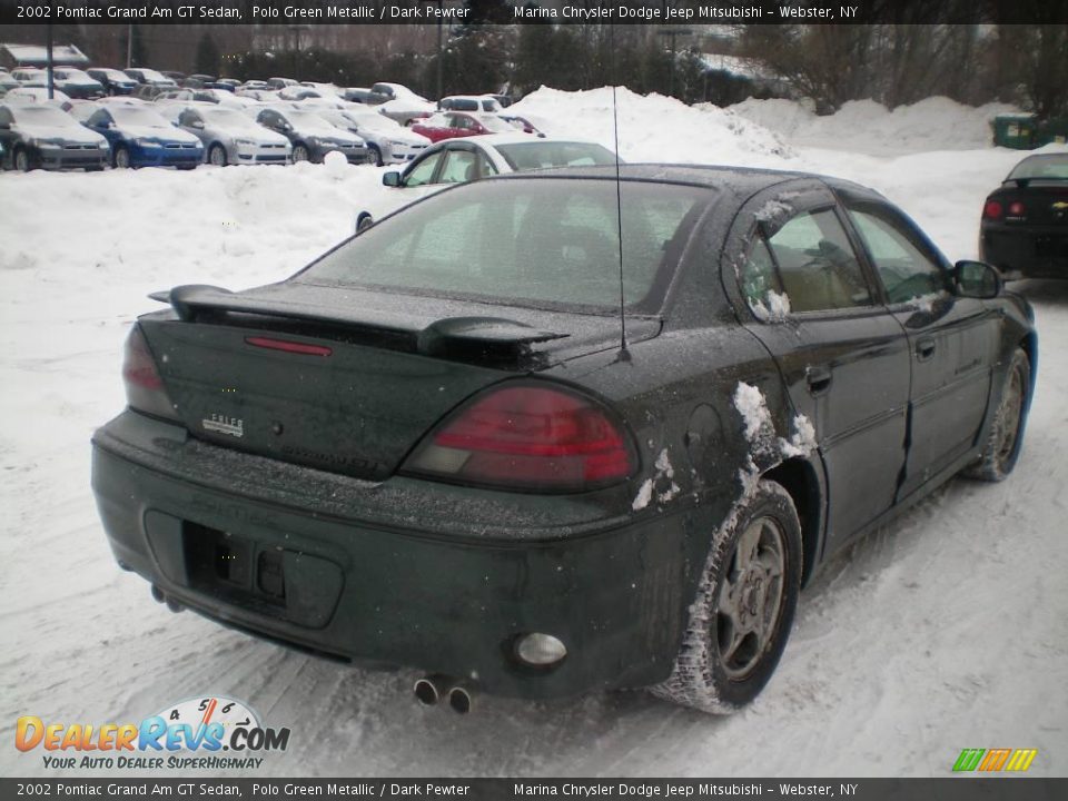 2002 Pontiac Grand Am GT Sedan Polo Green Metallic / Dark Pewter Photo #8