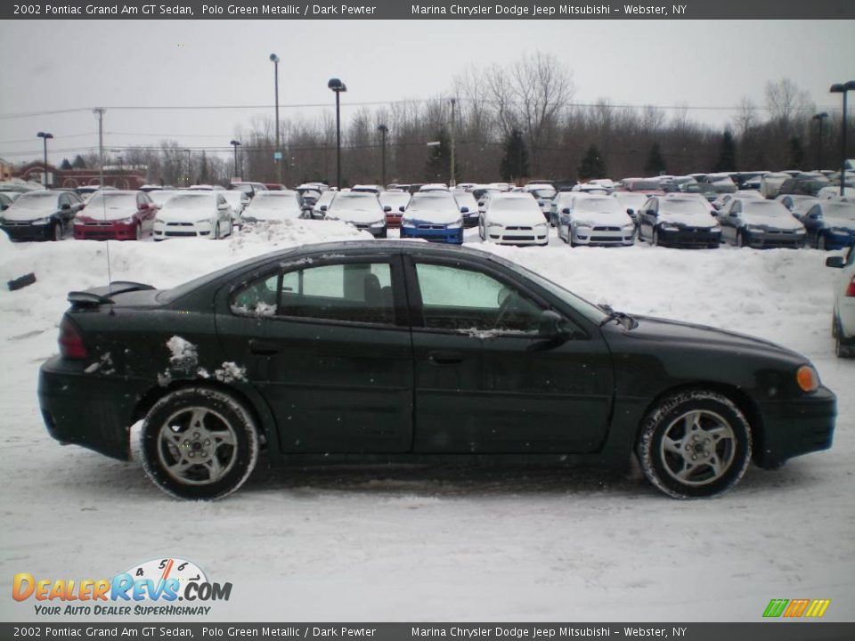 2002 Pontiac Grand Am GT Sedan Polo Green Metallic / Dark Pewter Photo #9
