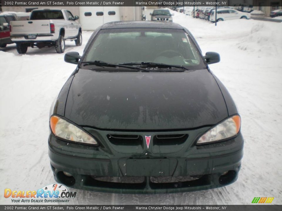 2002 Pontiac Grand Am GT Sedan Polo Green Metallic / Dark Pewter Photo #11