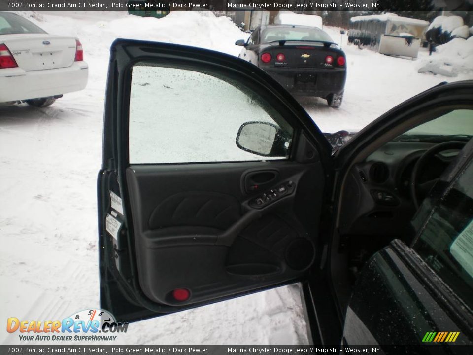 2002 Pontiac Grand Am GT Sedan Polo Green Metallic / Dark Pewter Photo #14