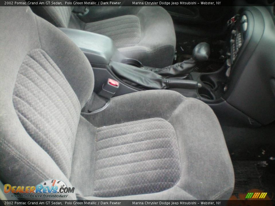 2002 Pontiac Grand Am GT Sedan Polo Green Metallic / Dark Pewter Photo #19