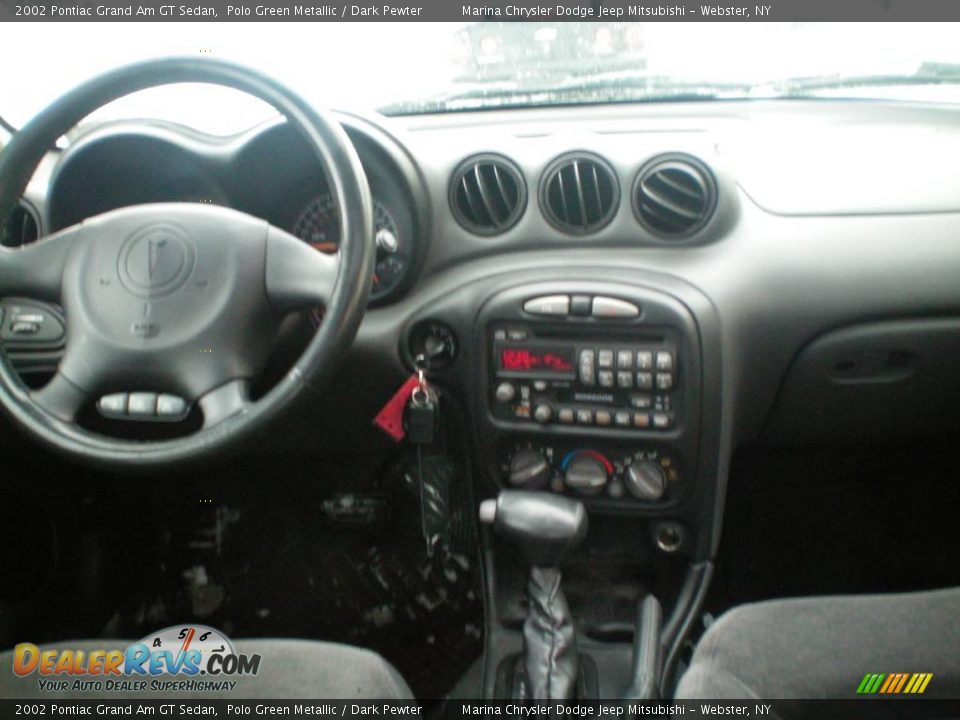 2002 Pontiac Grand Am GT Sedan Polo Green Metallic / Dark Pewter Photo #20