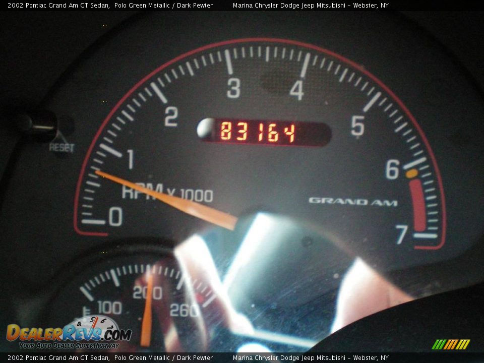2002 Pontiac Grand Am GT Sedan Polo Green Metallic / Dark Pewter Photo #22