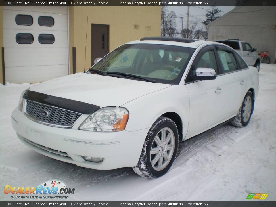 2007 Ford Five Hundred Limited AWD Oxford White / Pebble Photo #1