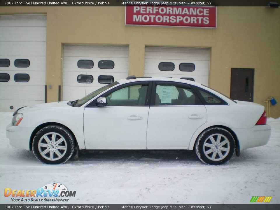 2007 Ford Five Hundred Limited AWD Oxford White / Pebble Photo #6