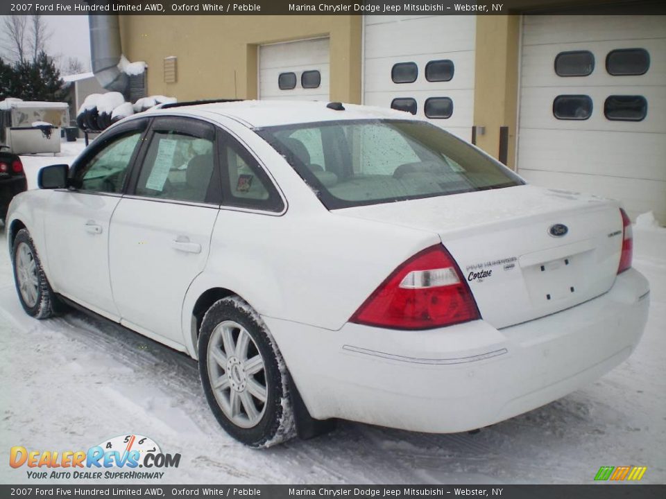 2007 Ford Five Hundred Limited AWD Oxford White / Pebble Photo #7