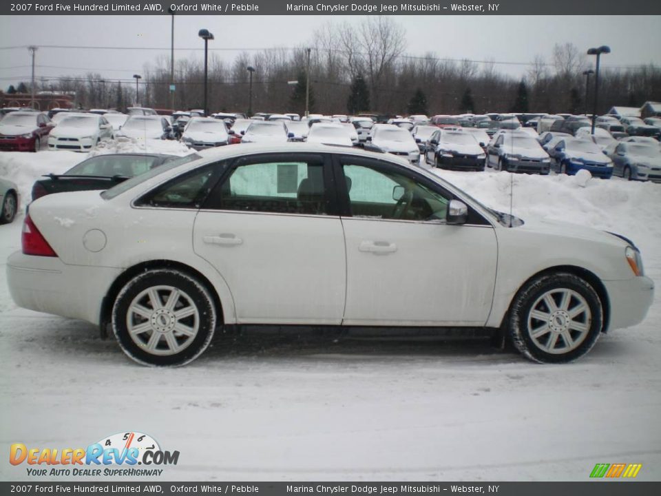 2007 Ford Five Hundred Limited AWD Oxford White / Pebble Photo #10
