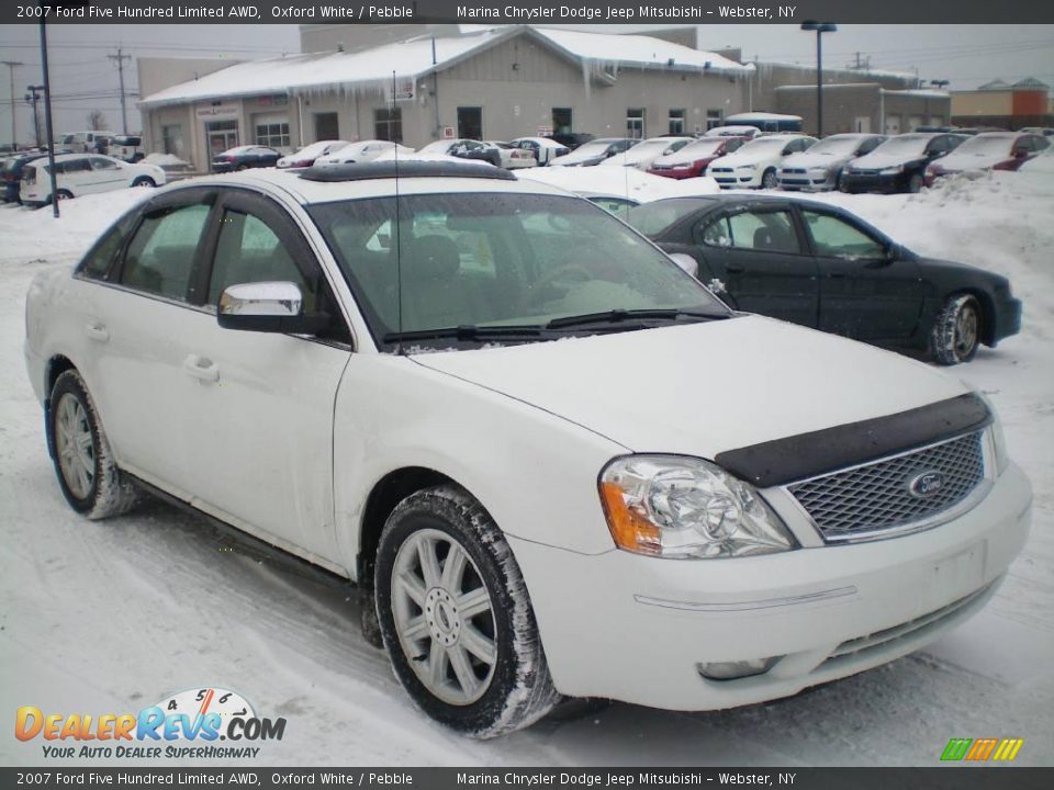 2007 Ford Five Hundred Limited AWD Oxford White / Pebble Photo #11