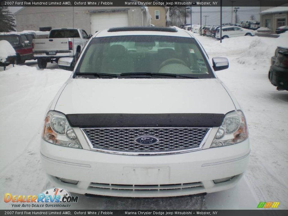 2007 Ford Five Hundred Limited AWD Oxford White / Pebble Photo #12
