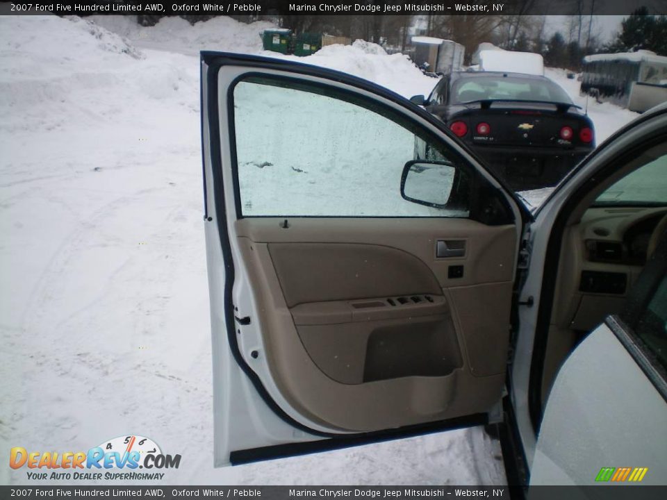 2007 Ford Five Hundred Limited AWD Oxford White / Pebble Photo #15