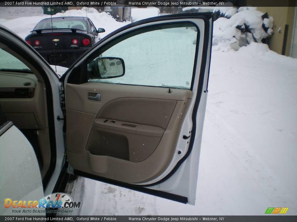2007 Ford Five Hundred Limited AWD Oxford White / Pebble Photo #21