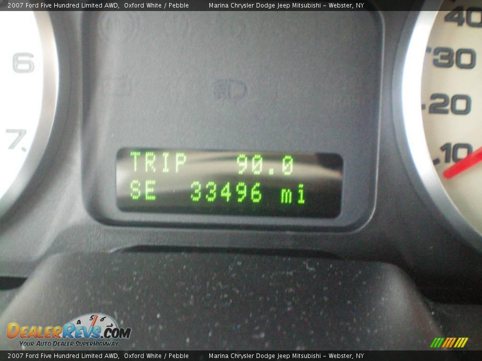 2007 Ford Five Hundred Limited AWD Oxford White / Pebble Photo #26