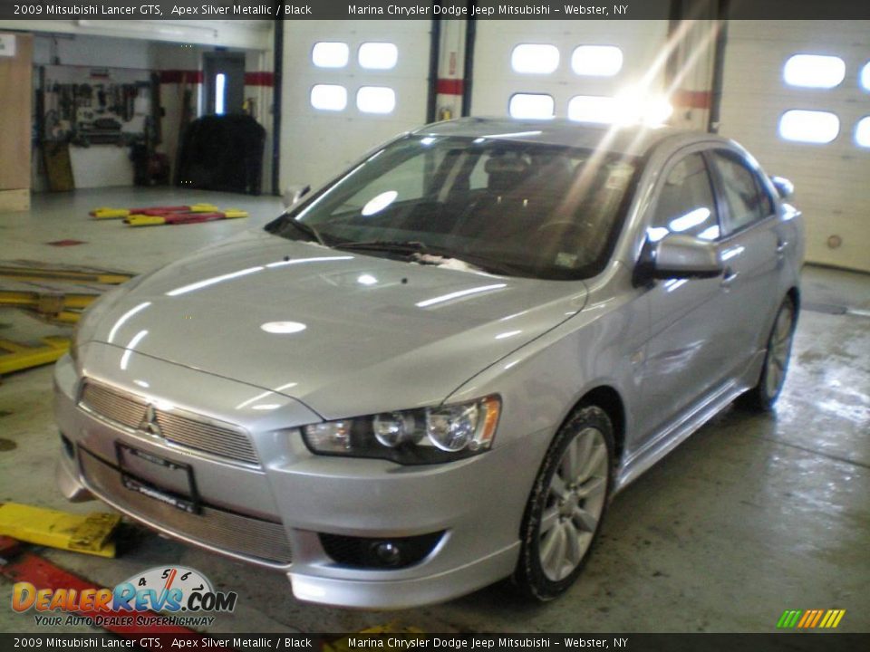 2009 Mitsubishi Lancer GTS Apex Silver Metallic / Black Photo #1