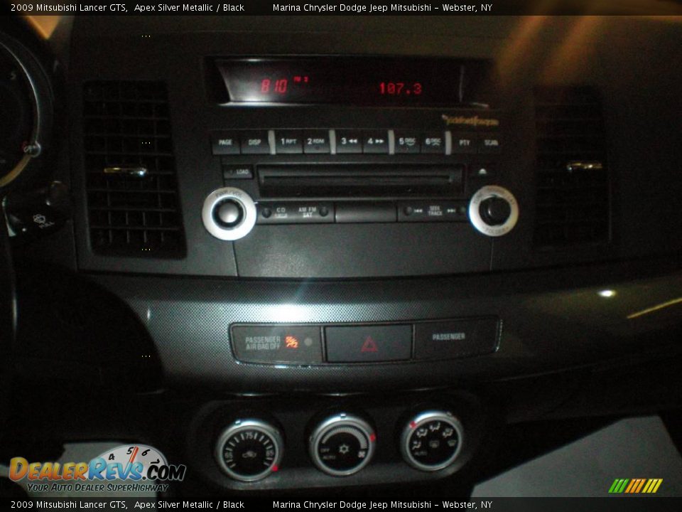 2009 Mitsubishi Lancer GTS Apex Silver Metallic / Black Photo #6