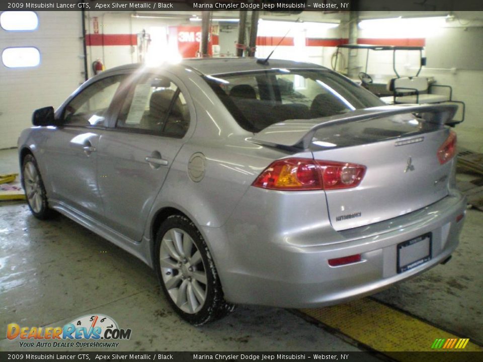 2009 Mitsubishi Lancer GTS Apex Silver Metallic / Black Photo #8