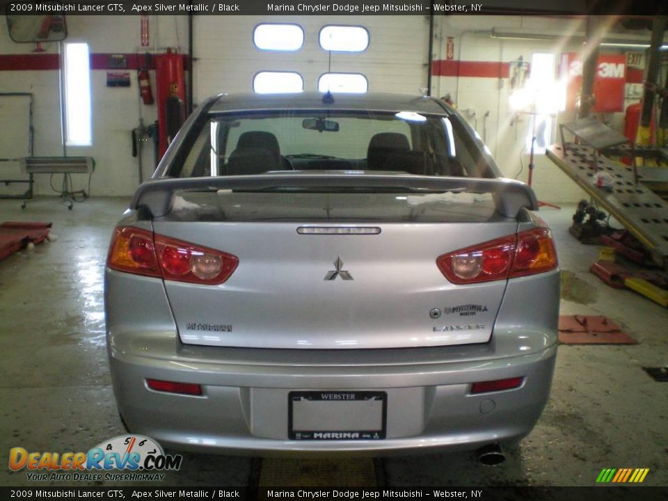 2009 Mitsubishi Lancer GTS Apex Silver Metallic / Black Photo #9