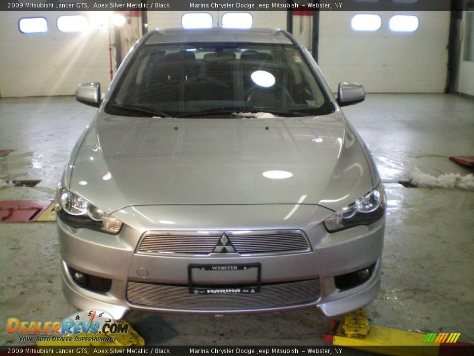 2009 Mitsubishi Lancer GTS Apex Silver Metallic / Black Photo #13