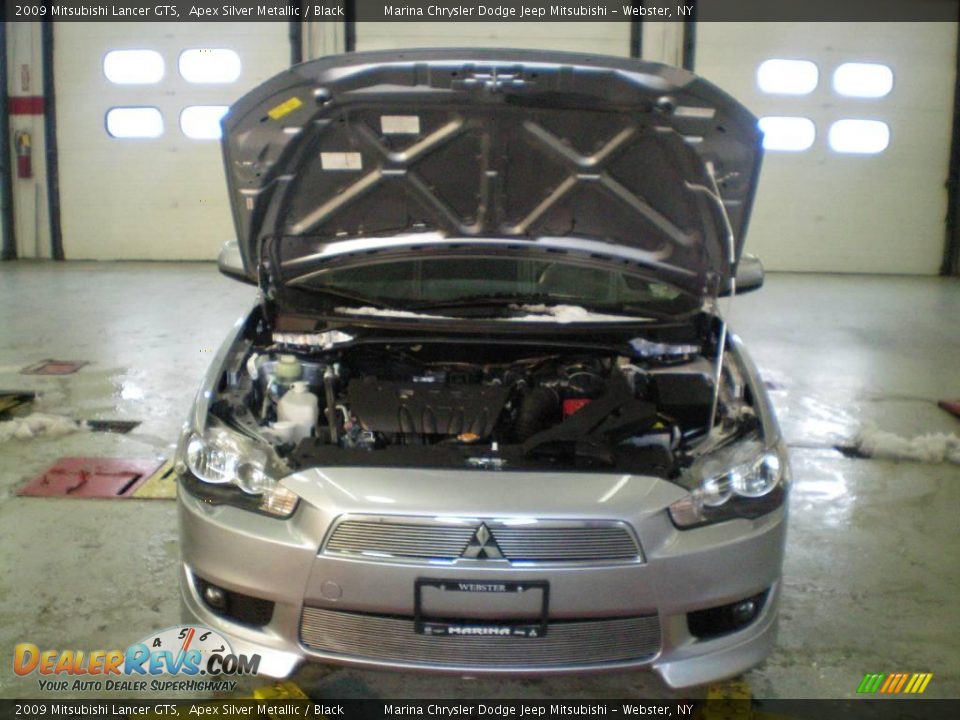 2009 Mitsubishi Lancer GTS Apex Silver Metallic / Black Photo #14