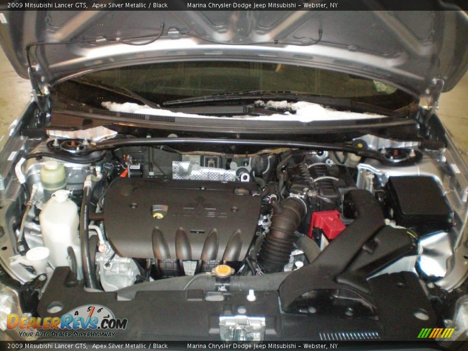 2009 Mitsubishi Lancer GTS Apex Silver Metallic / Black Photo #15