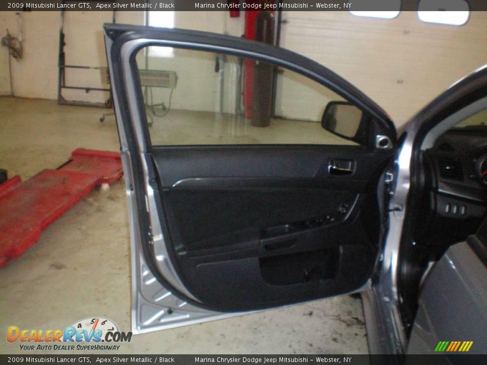 2009 Mitsubishi Lancer GTS Apex Silver Metallic / Black Photo #16