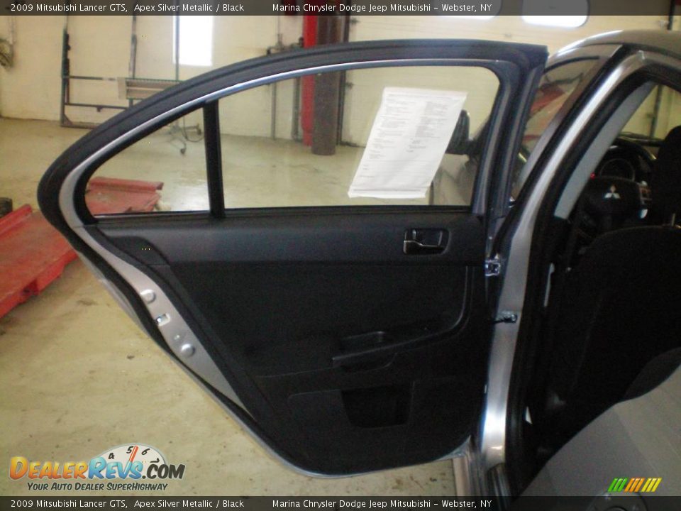 2009 Mitsubishi Lancer GTS Apex Silver Metallic / Black Photo #17