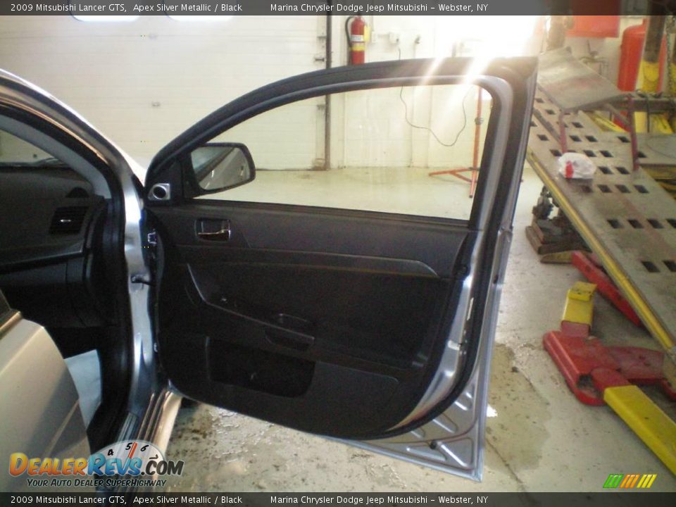 2009 Mitsubishi Lancer GTS Apex Silver Metallic / Black Photo #22