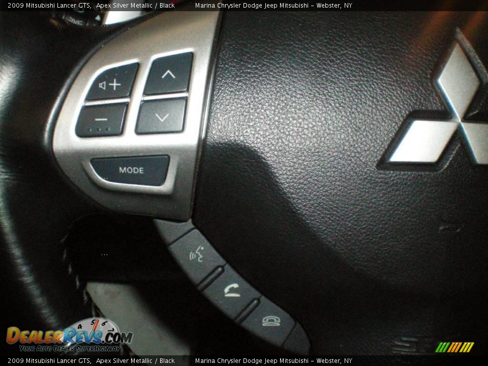 2009 Mitsubishi Lancer GTS Apex Silver Metallic / Black Photo #26
