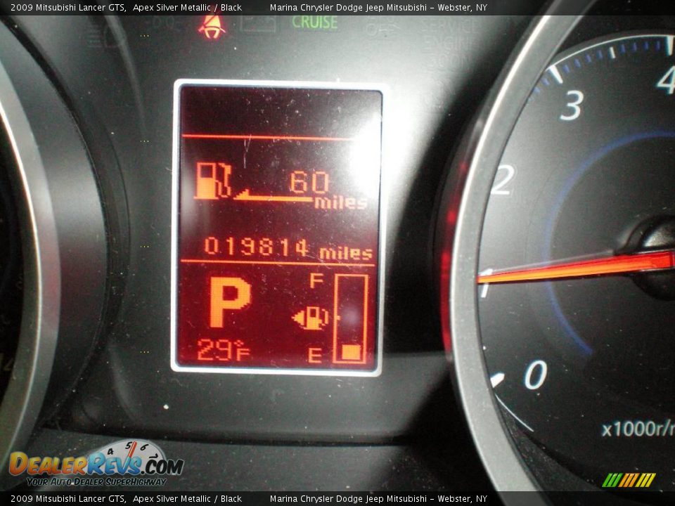 2009 Mitsubishi Lancer GTS Apex Silver Metallic / Black Photo #27