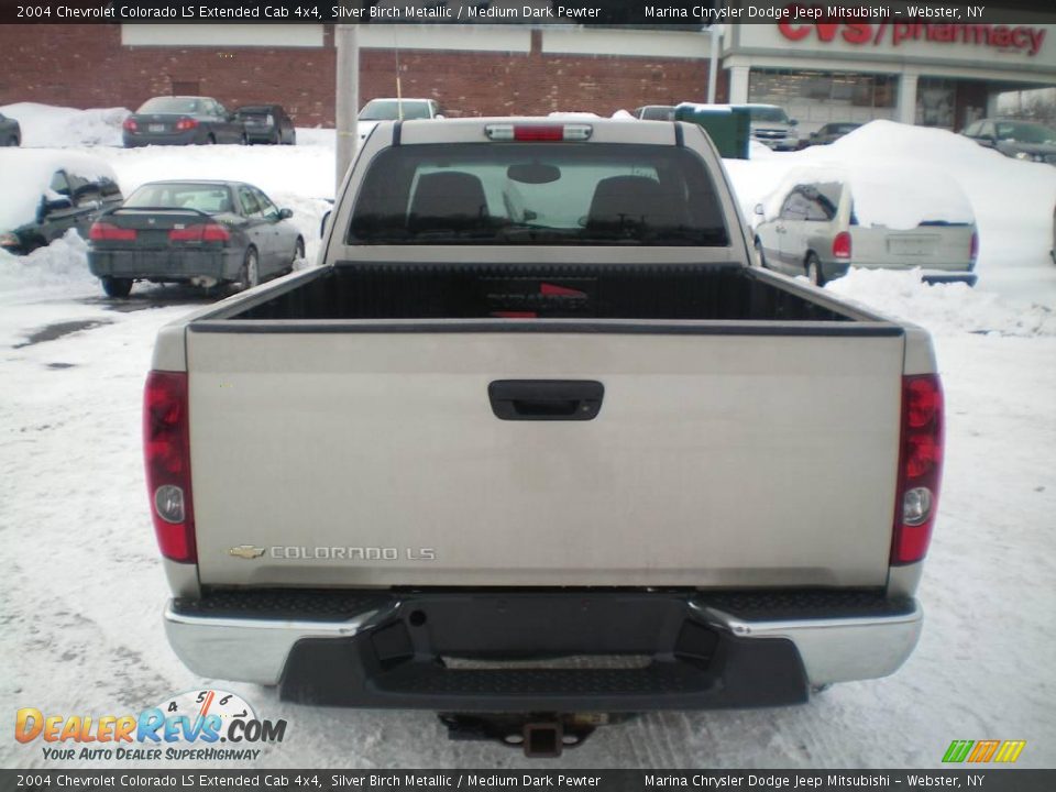 2004 Chevrolet Colorado LS Extended Cab 4x4 Silver Birch Metallic / Medium Dark Pewter Photo #8