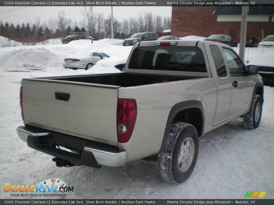 2004 Chevrolet Colorado LS Extended Cab 4x4 Silver Birch Metallic / Medium Dark Pewter Photo #9
