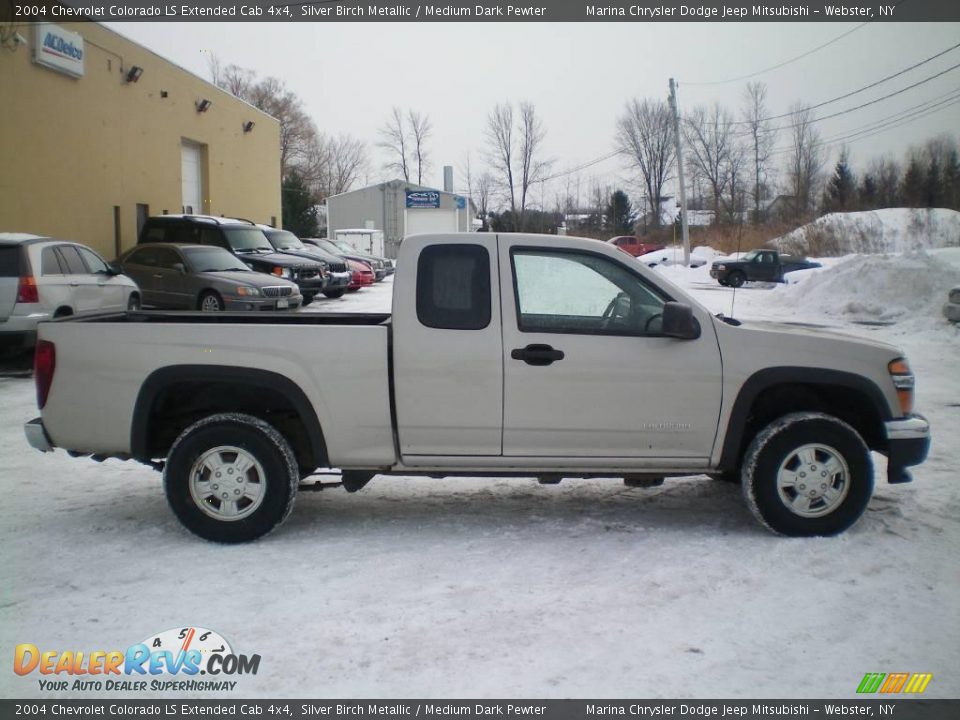 2004 Chevrolet Colorado LS Extended Cab 4x4 Silver Birch Metallic / Medium Dark Pewter Photo #10