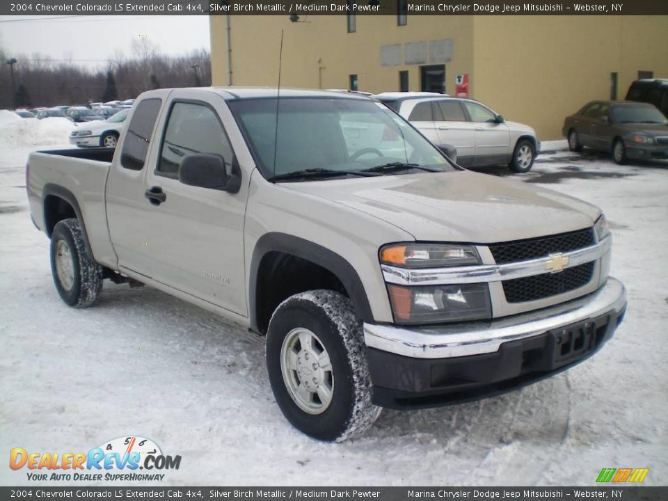 2004 Chevrolet Colorado LS Extended Cab 4x4 Silver Birch Metallic / Medium Dark Pewter Photo #11