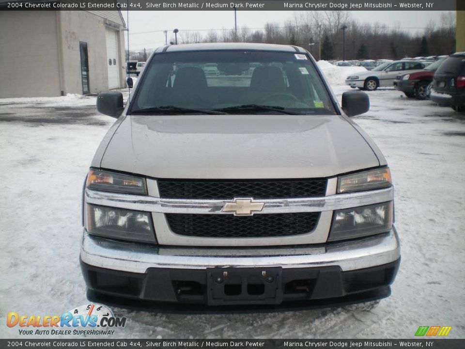2004 Chevrolet Colorado LS Extended Cab 4x4 Silver Birch Metallic / Medium Dark Pewter Photo #12