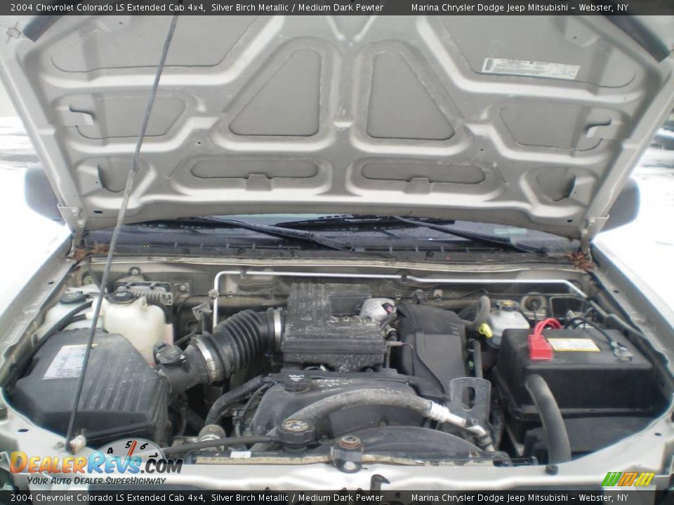 2004 Chevrolet Colorado LS Extended Cab 4x4 Silver Birch Metallic / Medium Dark Pewter Photo #14