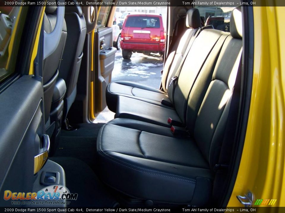 2009 Dodge Ram 1500 Sport Quad Cab 4x4 Detonator Yellow / Dark Slate/Medium Graystone Photo #15