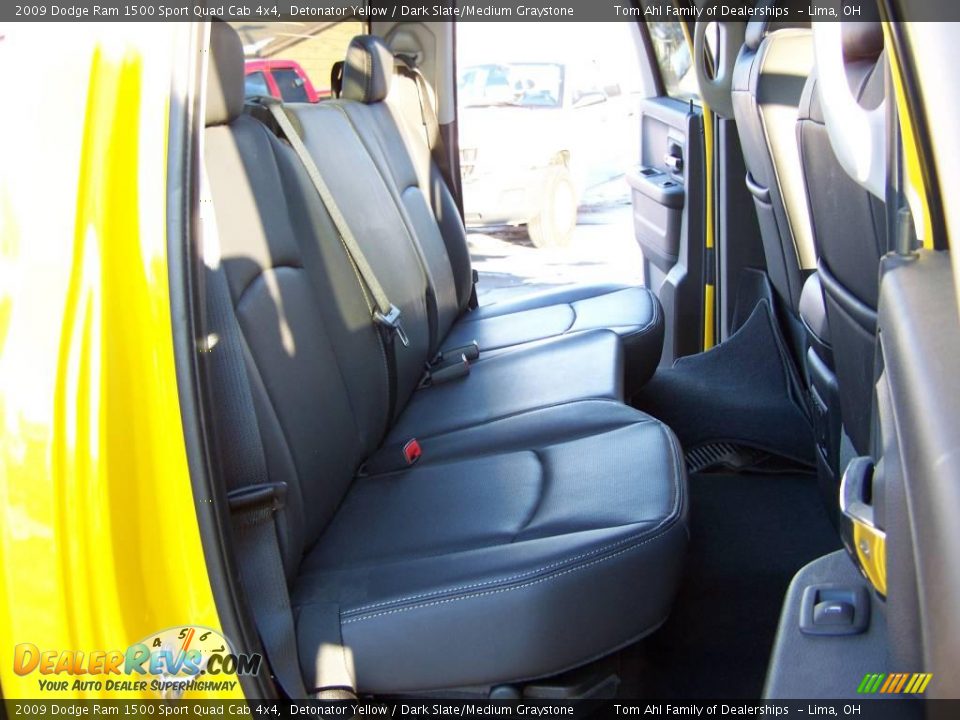 2009 Dodge Ram 1500 Sport Quad Cab 4x4 Detonator Yellow / Dark Slate/Medium Graystone Photo #16