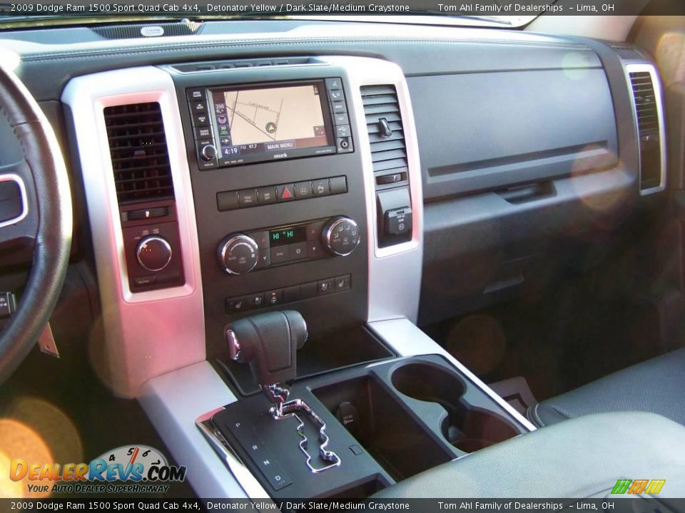 2009 Dodge Ram 1500 Sport Quad Cab 4x4 Detonator Yellow / Dark Slate/Medium Graystone Photo #22