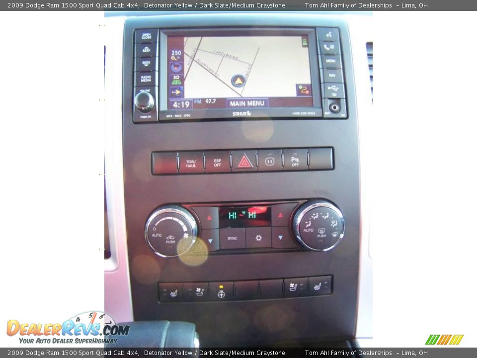 2009 Dodge Ram 1500 Sport Quad Cab 4x4 Detonator Yellow / Dark Slate/Medium Graystone Photo #23