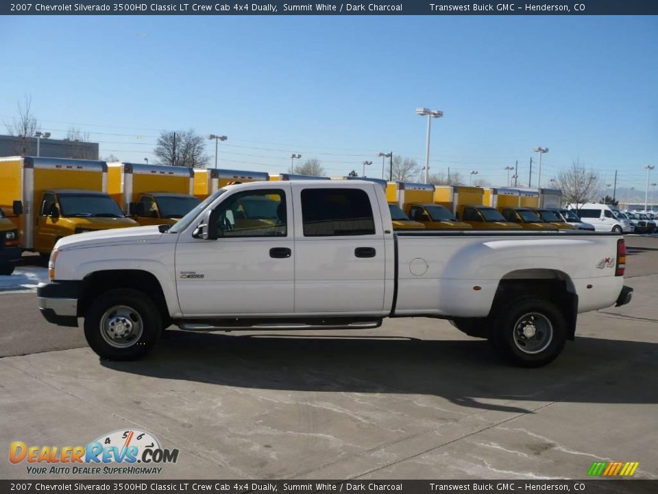 2007 Chevrolet Silverado 3500HD Classic LT Crew Cab 4x4 Dually Summit White / Dark Charcoal Photo #4