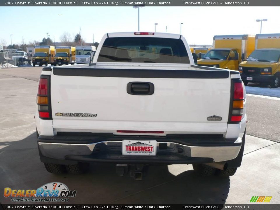 2007 Chevrolet Silverado 3500HD Classic LT Crew Cab 4x4 Dually Summit White / Dark Charcoal Photo #5