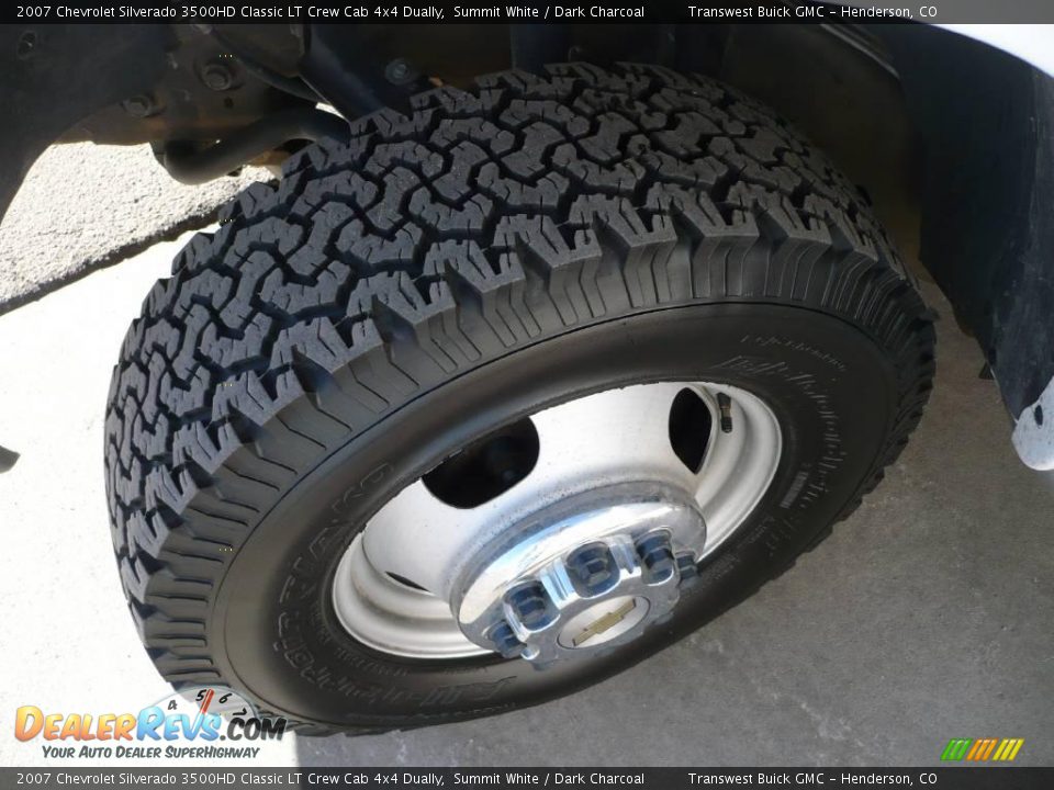 2007 Chevrolet Silverado 3500HD Classic LT Crew Cab 4x4 Dually Summit White / Dark Charcoal Photo #7