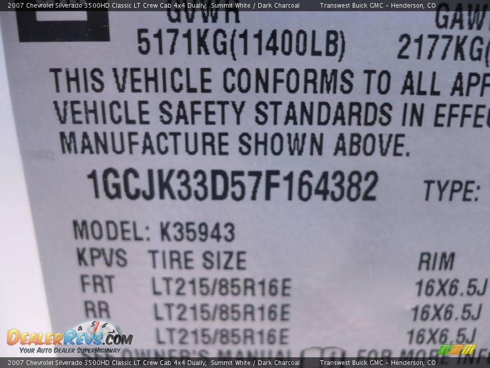 2007 Chevrolet Silverado 3500HD Classic LT Crew Cab 4x4 Dually Summit White / Dark Charcoal Photo #18