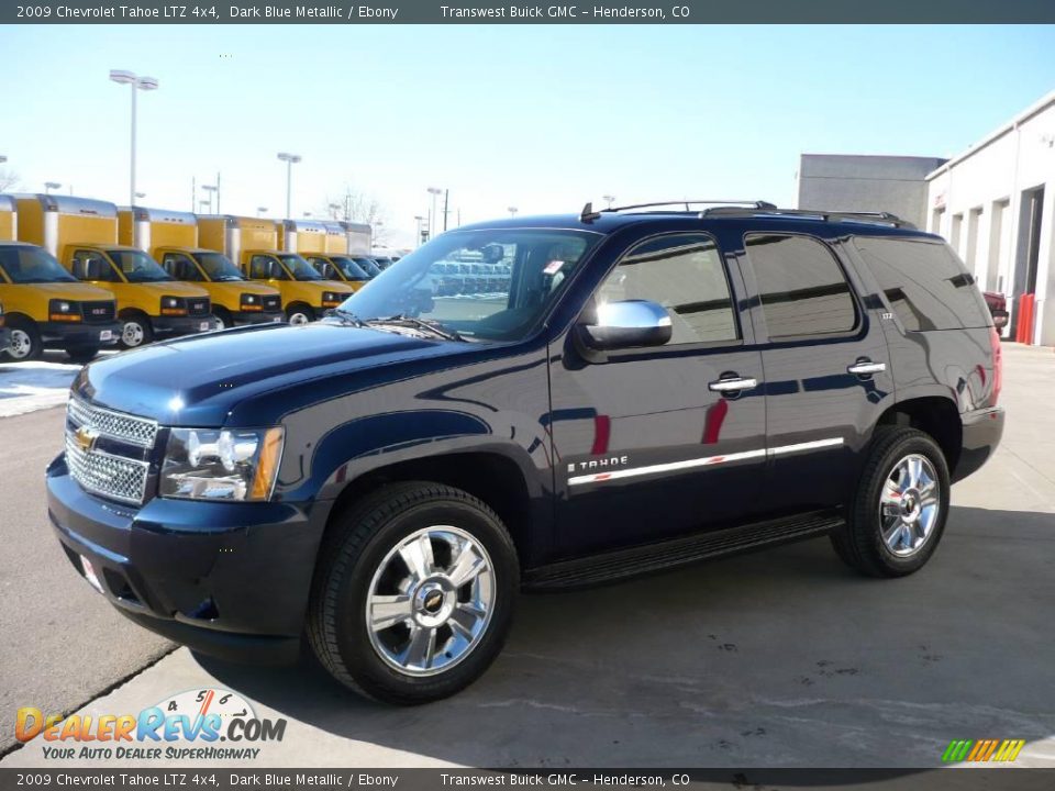 2009 Chevrolet Tahoe LTZ 4x4 Dark Blue Metallic / Ebony Photo #3