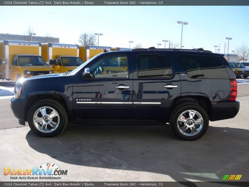 2009 Chevrolet Tahoe LTZ 4x4 Dark Blue Metallic / Ebony Photo #4