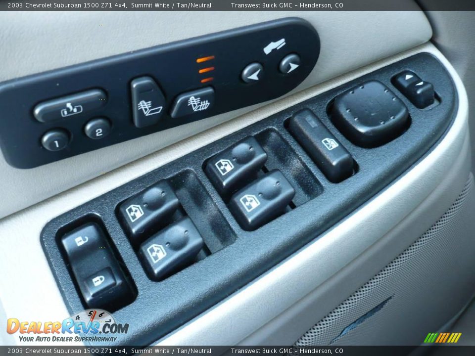 2003 Chevrolet Suburban 1500 Z71 4x4 Summit White / Tan/Neutral Photo #14