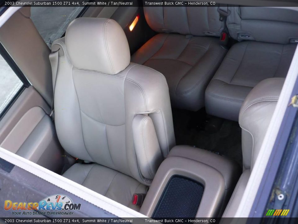 2003 Chevrolet Suburban 1500 Z71 4x4 Summit White / Tan/Neutral Photo #20