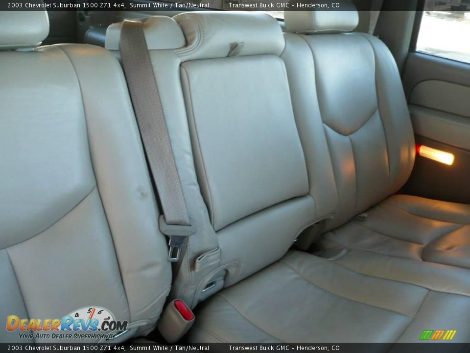 2003 Chevrolet Suburban 1500 Z71 4x4 Summit White / Tan/Neutral Photo #22