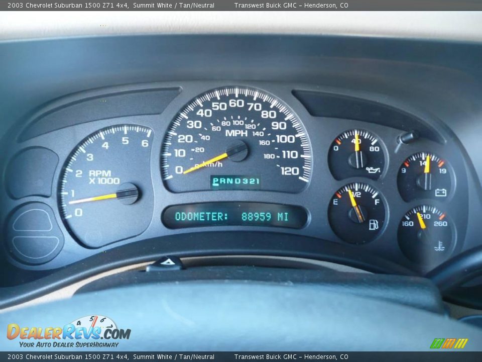 2003 Chevrolet Suburban 1500 Z71 4x4 Summit White / Tan/Neutral Photo #24